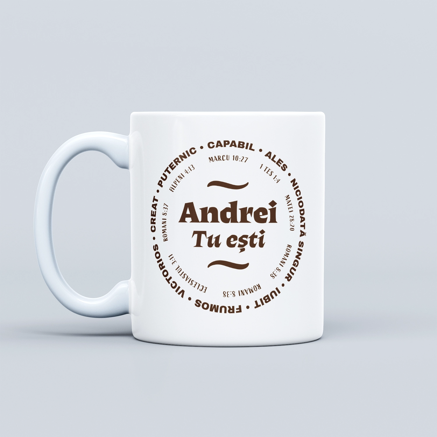 Cana cu verset biblic, cadou crestin - Tu esti Cana cu verset biblic, cadou crestin - Tu esti